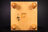 Board craftsman Mr. Torayoshi YOSHIDA made Hyuga Kaya Go Board with Legs Kiura 5.2-Sun (about 159 mm thick) No.74016F