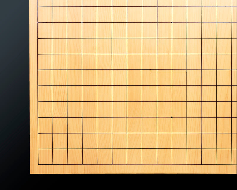 日向榧卓上碁盤 柾目 1.9寸 6枚継ぎ No.76805