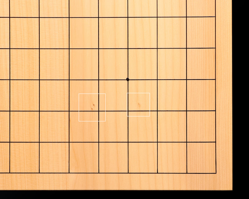 日向榧卓上碁盤 柾目 1.9寸 5枚接ぎ No.76822