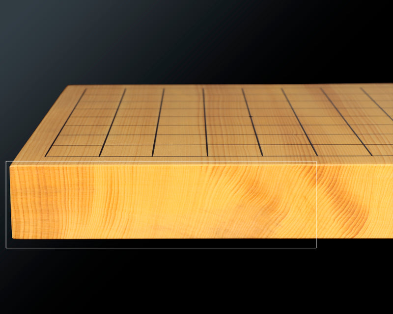 Hyuga Kaya Tenchi-masa 1.0-Sun (about 30 mm thick) 1-piece 9*9-ro special dimension Table Go Board No.76856 *Tachimori finish lines