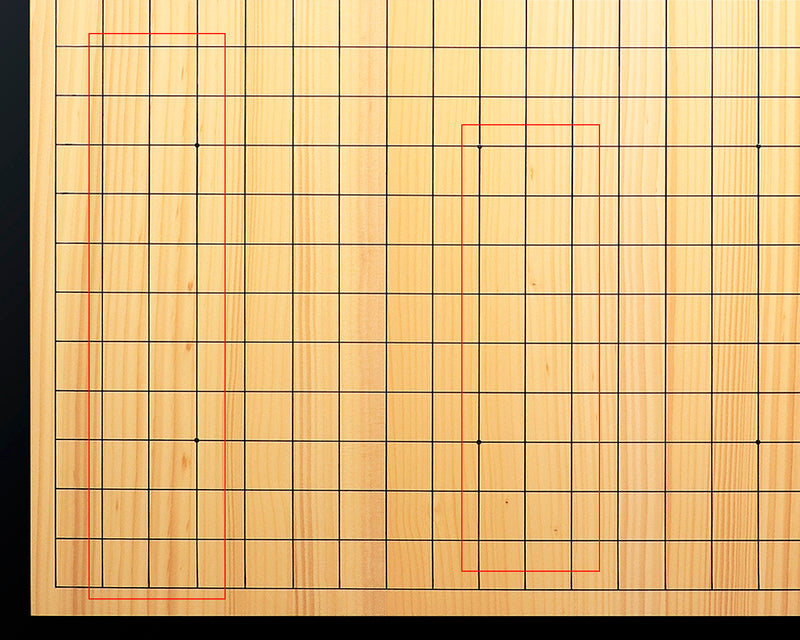 Hyuga-kaya Table Go Board Masame 1.9 Sun (about 58 mm thick) 4-piece composition board No.76886