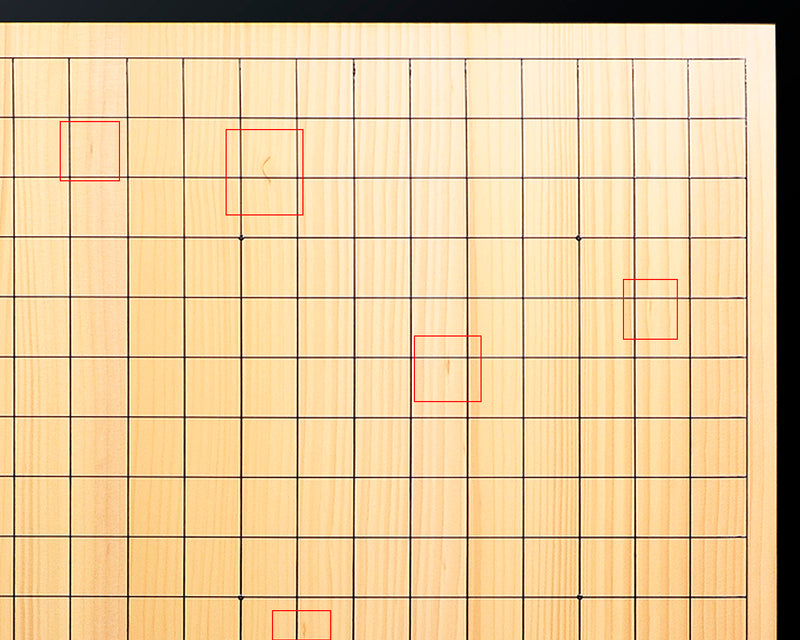 日向榧卓上碁盤 柾目 1.9寸 4枚接ぎ No.76886