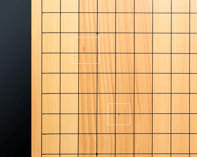 日向榧卓上碁盤 柾目 1.8寸 6枚接ぎ No.76888