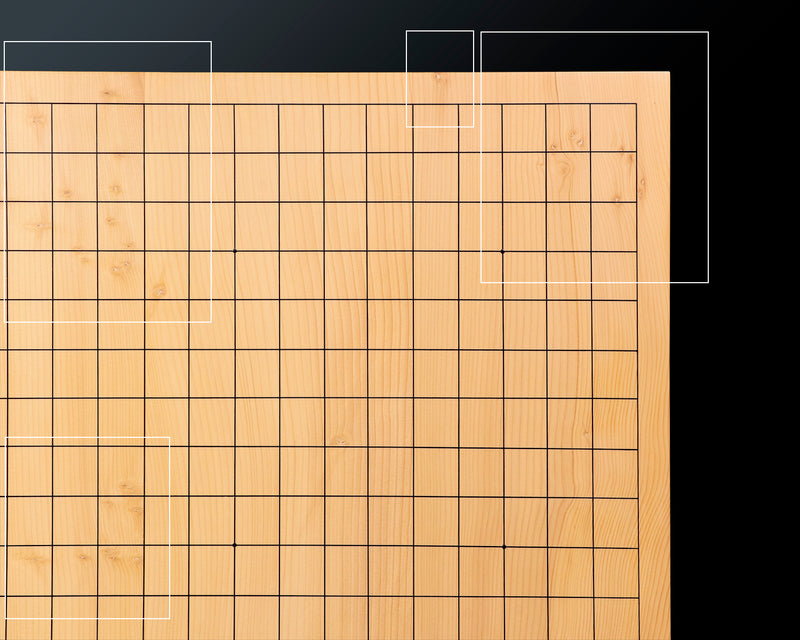 Hyuga-kaya Table Go Board Masame 1.6 Sun (about 50mm thick) 3-piece composition board No.76893 *Off-spec