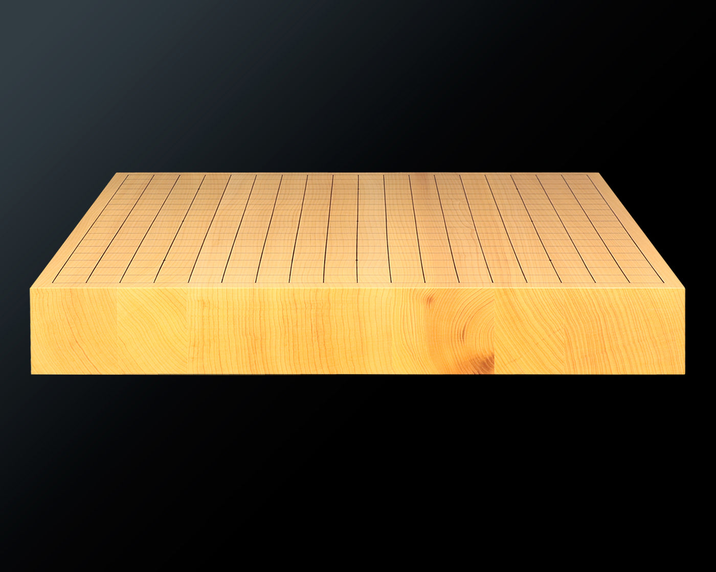 日向榧卓上碁盤 柾目 1.9寸 6枚接ぎ No.76907 ＊訳有品 – kurokigoishiten