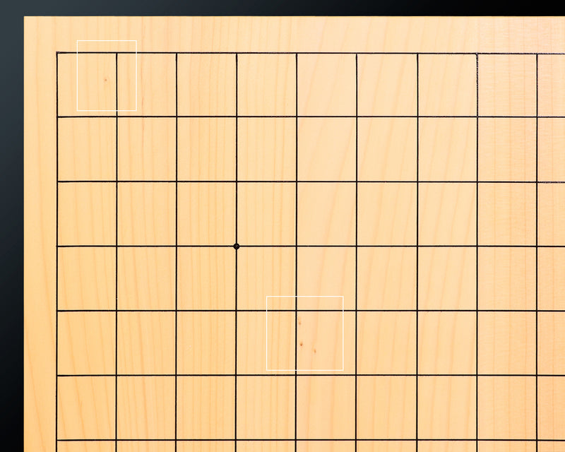 Hyuga-kaya Table Go Board Masame 1.9-Sun (about 57mm thick) 6-piece composition board No.76911