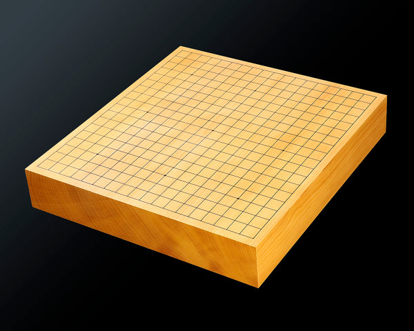 Go board craftsman Mr. Keiji MIWA made China grown Hon kaya 2.5 sun Tenchi-masa 1-piece Table Go Board No.78016
