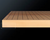 Go board craftsman Mr. Keiji MIWA made Japan grown Hon kaya 1.0 sun Itame 1-piece Table Go Board No.78019