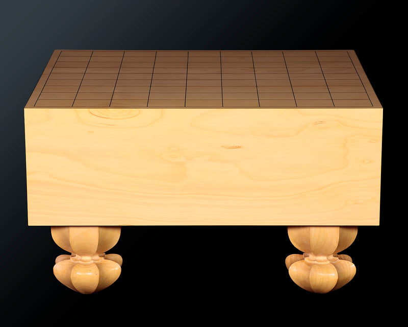Board craftsman Mr. Torayoshi YOSHIDA made Japan grown kaya Shogi board with legs Kiura 4.1-Sun (about 126 mm thick) No.84003F *Off-spec