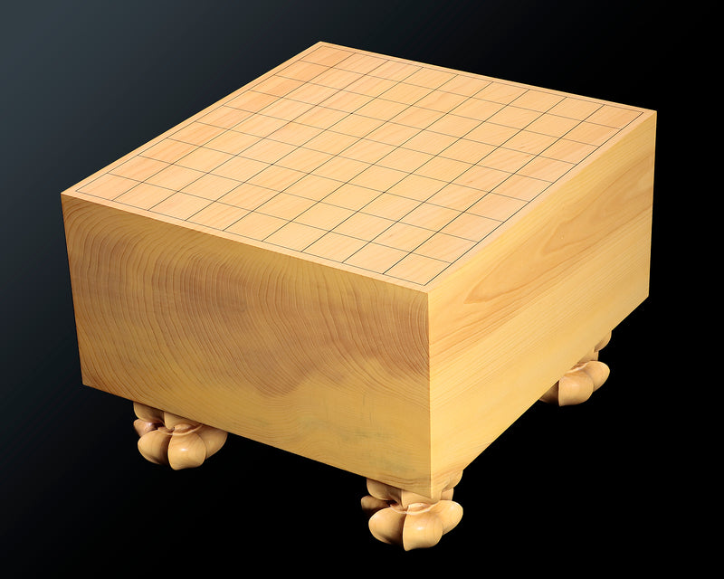 Board craftsman Mr. Torayoshi YOSHIDA made Japan grown kaya Shogi board with legs Ten-masa 5.7-Sun (about 174 mm thick) No.84005F