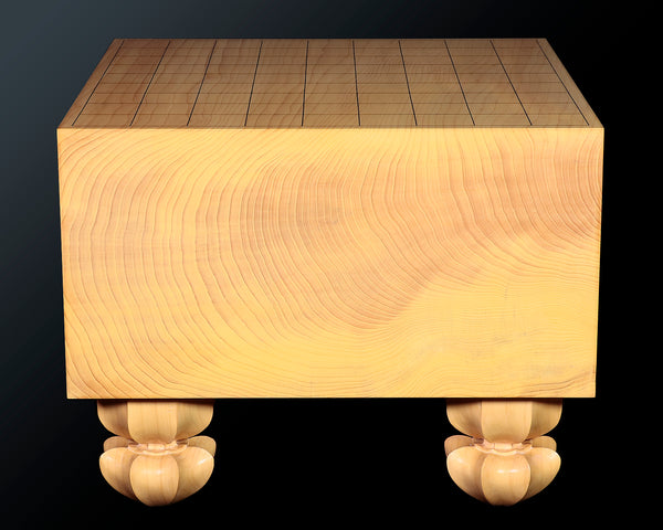 Board craftsman Mr. Torayoshi YOSHIDA made Japan grown kaya Shogi board with legs Ten-masa 5.7-Sun (about 174 mm thick) No.84005F