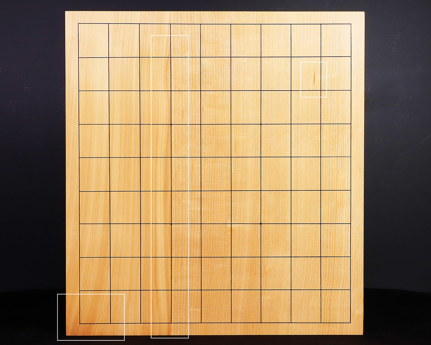 日向榧 卓上将棋盤 1.6寸 2枚接ぎ No.86156 – kurokigoishiten