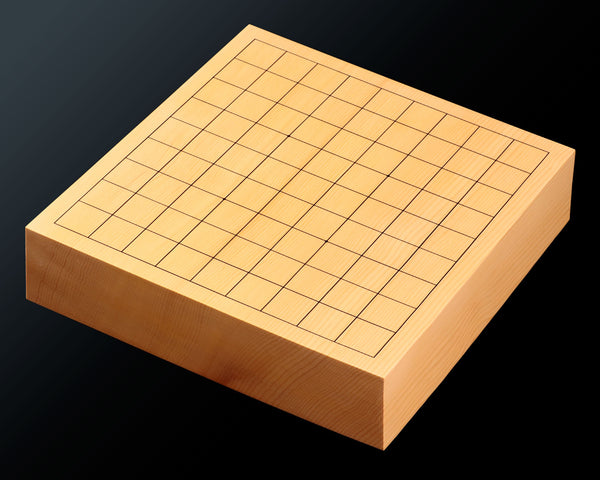 Board craftsman Mr. Torayoshi YOSHIDA made Hyuga kaya miniature table Shogi board Shihou-masa 1.7-Sun (about 53 mm thick) No.89029F *miniature Shogi Pieces and Shogi Pieces stand Included