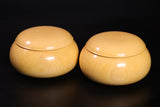 Japan grown Hon-kaya Go Bowls  Low and Wide shape For -35 stones *off-spec GKHK-YG-HB01