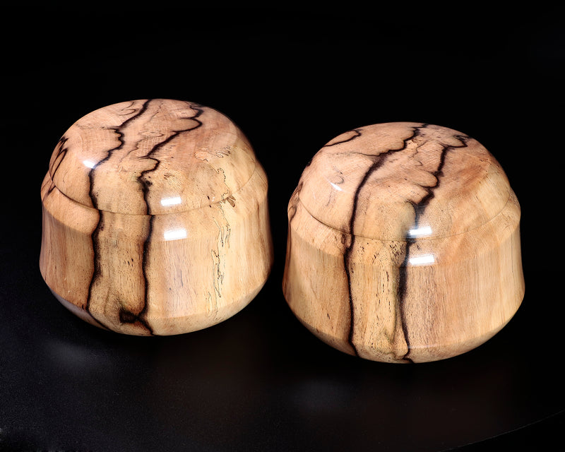 Kurokaki [black persimmon] Go Bowls for size 36 - 42 Go stones "Hon-in-bo" shape GKKG-MR42H-209-01