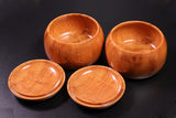 Mr. NISHIKAWA made Yakusugi [cedar wood] Go Bowls *off-spec　GKYS-NS42-105-001
