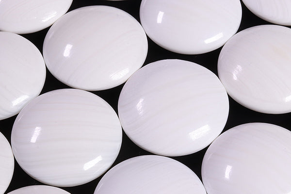 Legendary Hyuga Special Clamshell Go Stones, Snow and Moon (Tsuki) mixed grade, Size31 HGMRP-31-109-01 *Repaired product