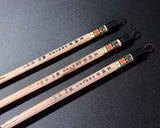 Japanese calligraphy ink brush traditional craftsman "Fuku-zui" made "Toyohashi-Fude" (Toyohashi ink brush), "Jyomou-Jyokengou [Kaku-Shin]" size 3 4 5, Set of 3 brushes