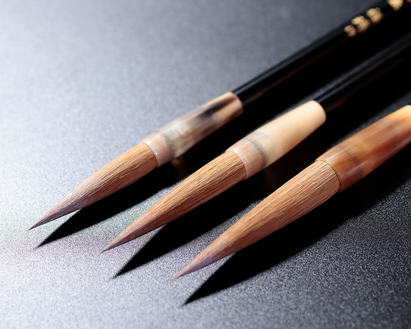3 Pieces Chinese Calligraphy Brush Chinese Brush Pens Japanese Calligraphy  Brush Sumi Drawing Brush Traditional Wooden Watercolor Ink Brush for