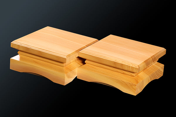 Piece stand for 2-sun (6cm-thick) Table Shogi Board , Hyuga Kaya made Decorative carving KMD-HKTH-110-01