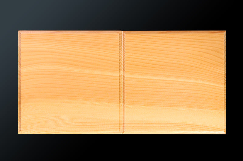 日向榧製 駒台 卓上2寸盤用 飾り彫 1対 KMD-HKTH-110-01