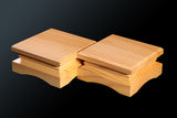 Shogi Pieces stand for 2-sun (6cm-thick) Table Shogi Board , Hyuga Kaya made Decorative carving KMD-HKTH-110-04