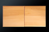 日向榧製 駒台 卓上2寸盤用 飾り彫 1対 KMD-HKTH-110-04