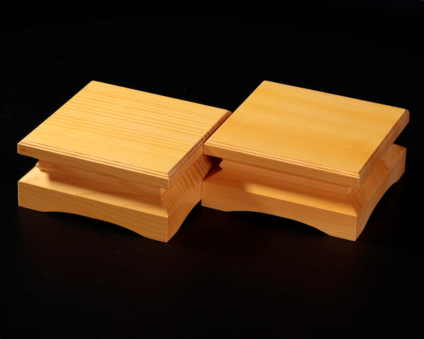 Piece stand for 2-Sun (6cm-thick) Table Shogi Board , Hyuga Kaya made Decorative carving KMD-HKTH-211-01