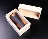 Traditional craftsman Mr.takashi NISHIKAWA made Kurokaki[black persimmon] Tea caddy NSC-KG-903-02