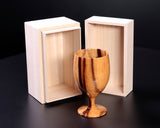 ろくろ木工 伝統工芸士 西川嵩 製作黒柿製 ワイングラス NSWG-KG-903-03