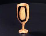 ろくろ木工 伝統工芸士 西川嵩 製作黒柿製 ワイングラス スリムタイプ NSWGS-KG-903-02