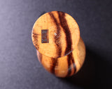 ろくろ木工 伝統工芸士 西川嵩 製作黒柿製 ワイングラス スリムタイプ NSWGS-KG-903-03