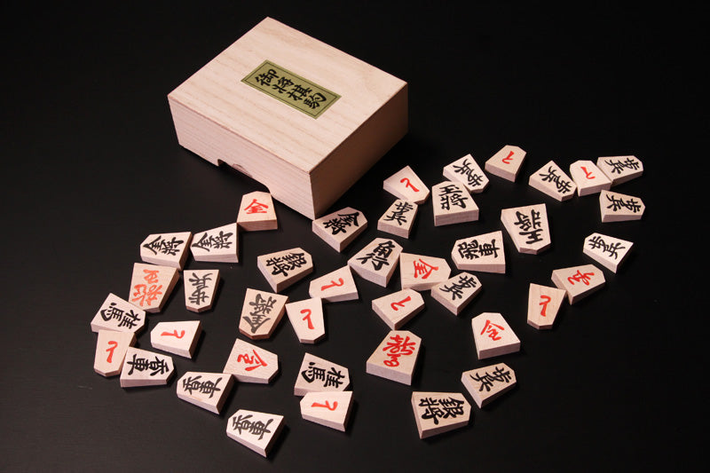 Stamp printed Shogi pieces, Kaede, Buzan