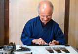 Japanese calligraphy ink brush traditional craftsman "Fuku-zui" made "Toyohashi-Fude" (Toyohashi ink brush), "Kolinsky-Jyomou-Jyokengou [Zui-Shin]" size 3 4 5, Set of 3 brushes
